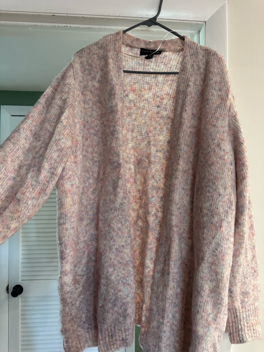 Lane Bryant Pastel Pink Open-Front Cardigan Sweater